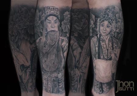 Tattoos - PARENTS PORTRAITS (CHINESE TRADITIONAL COSTUME) - 103919